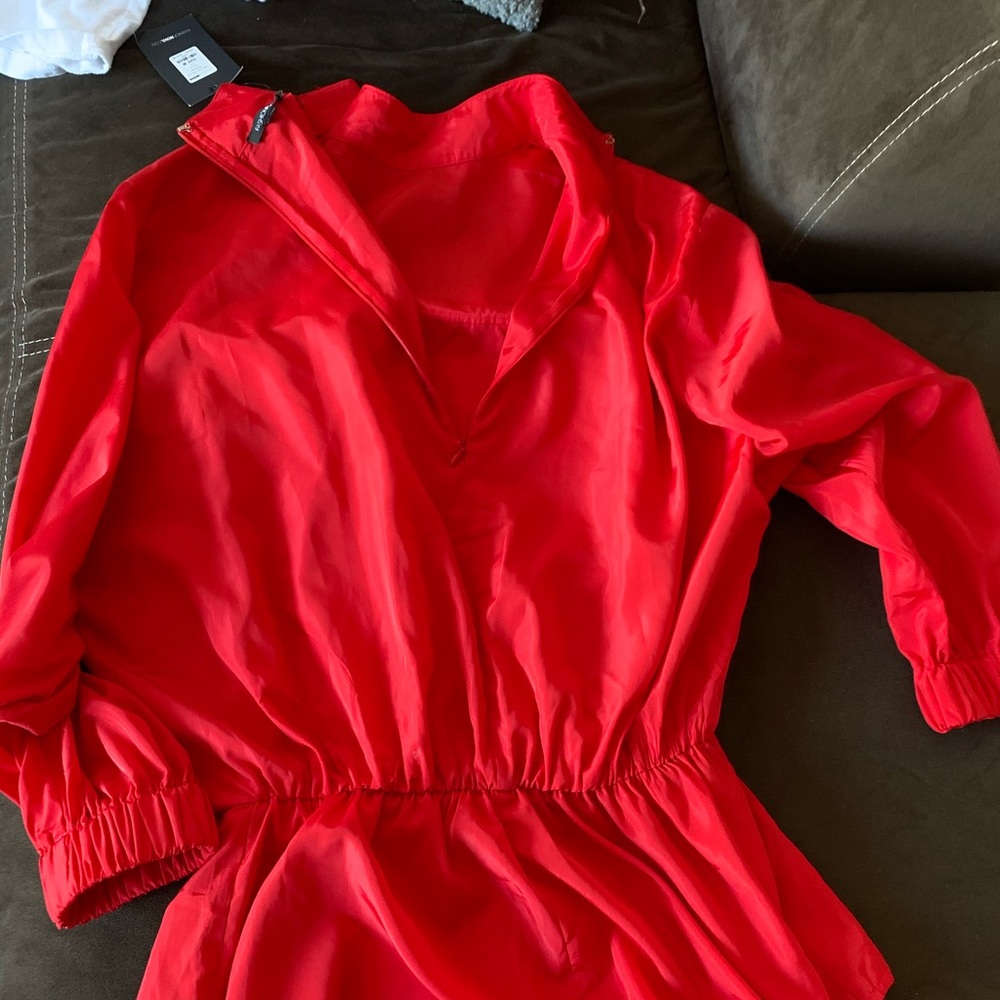 Fashion Nova Red Romper - Medium